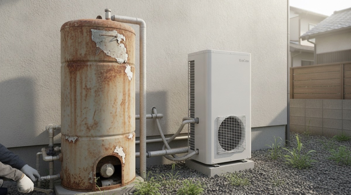 電気温水器からエコキュートに替えると電気代はどう変わる
