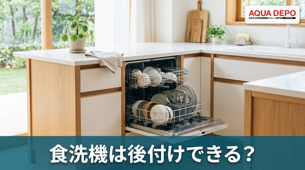 食洗機は後付けできる？ビルトインの条件・費用と据え置き型との比較