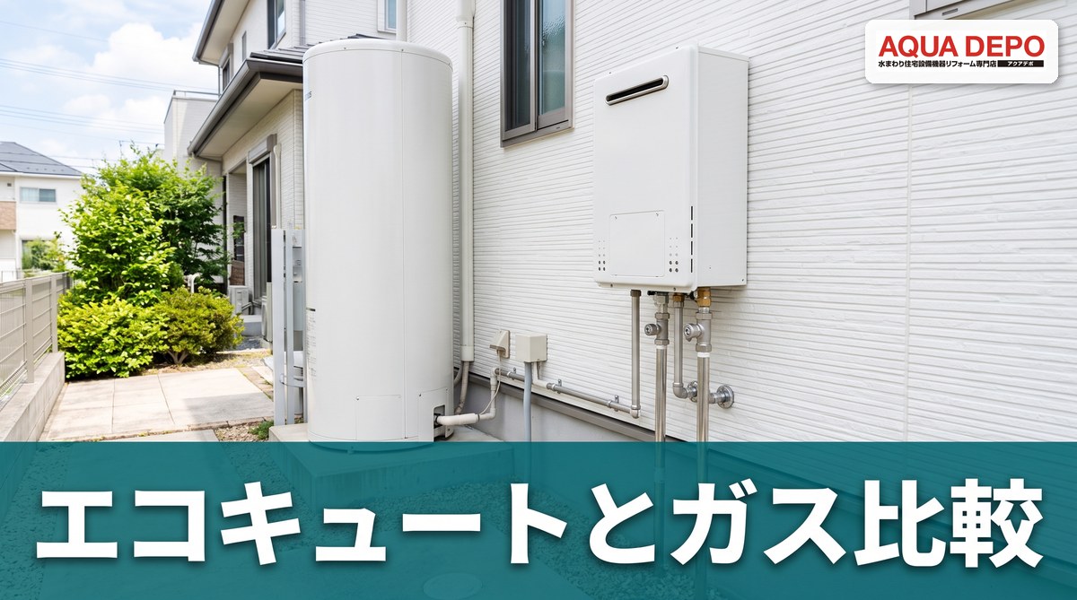 エコキュートとガス給湯器はどっちが得？光熱費・寿命・費用で徹底比較