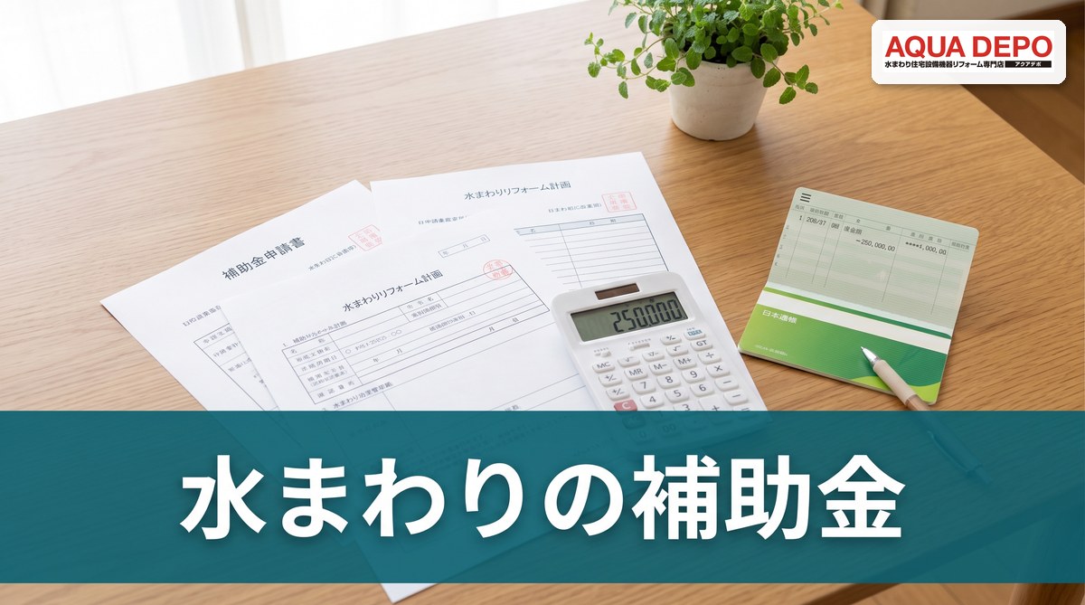 水まわりリフォームで使える補助金【2026年版】対象工事と申請の流れ