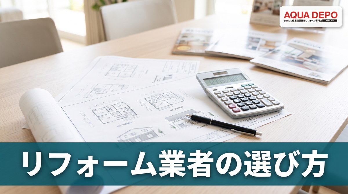 水まわりリフォーム業者の選び方｜失敗例から学ぶ7つのチェックポイント