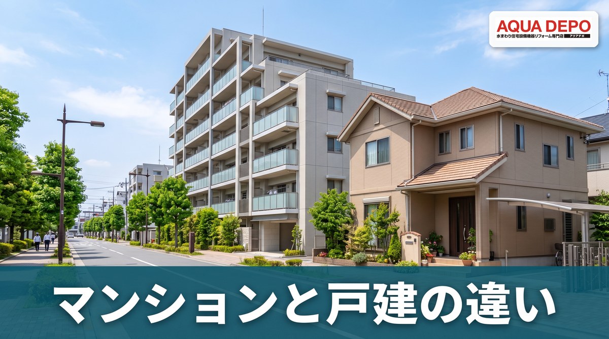 マンションと戸建てで違う水まわりリフォームの注意点｜管理規約・構造・費用